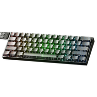 AULA MINI60 Tri-mode HE Mechanical Keyboard Magnetic Switch 8+8K/8+1K 0.01mm RT RGB Backlight 4000mAh Battery Support Po