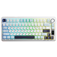 AULA S75 Pro Tri-mode Mechanical Keyboard with Display Screen 80 Keys 75% Layout Gasket Structure Hot Swappable RGB Back