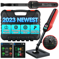 Autel MaxiTPMS TBE200 Tire Diagnostic Scanner Auto Tools Laser Tire Tread Depth and Brake Disc Wear 2 in 1 Tester Works