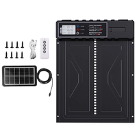 Automatic Chicken Coop Door High-Strength Aluminum Alloy Waterproof Solar Powered Large Panel Easy Installation for Chic