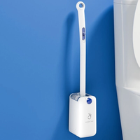 Automatic Chuck Open Cover Disposable Toilet Brush Household 360° Angle Wall Hanging With Cleaning Tablets Toilet Cleane