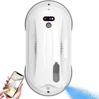 Automatic Smart Robot Window Cleaner with Water Spray 2.8Kpa,  UPS Power Failure Protection