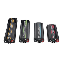 AUTSOME 12V to 220V Converter Pure Sine Wave Power Inverter Car Solar Dual USB Charger With LED Display