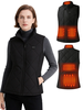 Auxo 5-Zone Heated Vest for Women with Battery Pack Included,  Lightweight Windproof Waterproof Winter Warm 3 Heat Settin