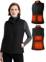 Auxo 5-Zone Heated Vest for Women with Battery Pack Included,  Lightweight Windproof Waterproof Winter Warm 3 Heat Settin