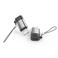 AWEI A11 Type-C Male to iP Female / iP Male to Type-C Female Adapter Converter for Phone Laptop Computer