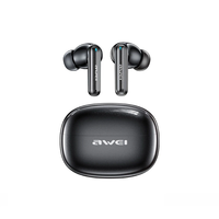 AWEI T92 ANC Pro TWS Wireless Earbuds bluetooth Earphones -52dB ANC ENC Noise Reduction Large-size Composite Diaphragm S