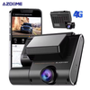 Azdome C9 PRO 1080P Dual Camera GPS Tracking WiFi 24 Hours Remote Monitoring Car DVR Dash Cam with 64G Memory Card