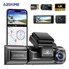 AZDOME Dash Cam M550 Max 4K+1K+2K Built-in GPS WiFi Car Dash Camera Front Inside Rear 3 Way IR Night Vision Car DVR Supp