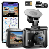 AZDOME GS63H Pro 2CH Dash Cam 4K with Super Night Vision 24H Parking Mode With 64G Memory Card Dual Dash Cam4K+1080P F
