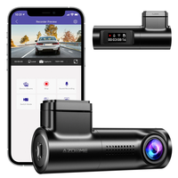 AZDOME M330 Car Dash Camwith 0.96" Screen 1080P Single Channel with WDR GPS Wi-Fi Voice Control G-Sensor