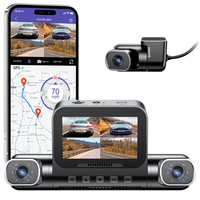 AZDOME M660 4CH 4 Lens 2.4 Inch IPS Screen Driving Recorder WIFI GPS Driving Track Dash Cam Smart Voice Control Night Vi