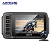 AZDOME Motorcycle Driving Recorder Front Rear Dual Lens DVR BSD Warning Function Waterproof Lens HD Wide Angle GPS Track