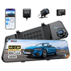 Azdome PG17Max Dual-Recording Dash Cam 4K UHD and 2.5K QHD Backup Camera 11.8Inch IPS Touchscreen Built-in GPS WiFi App