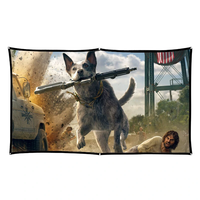 Bakeey 100/120Inch Easy White Projection Screen 16:9 Foldable Anti-wrinkle Wide-angle Screen for Outdoors Travelling Mee