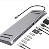 Bakeey 13 in 1 Type-C Docking Station USB-C Hub Splitter Adaptor with USB2.0*3 USB3.0 Type-C*3 HD RJ45 VGA SD/TF Card Re