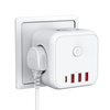 Bakeey 7-in-1 Socket Cube EU Power Outlet with 3AC 3USB Type-C Fast Charging Wall Socket with On/Off Switch for Home Use
