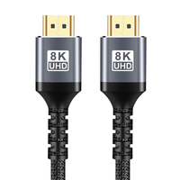 Bakeey 8K/60Hz 4K/120Hz HD2.1 Cable 48Gbps High Speed Audio Video Connector Cable HD-compatible 8K 4K Ultra HD Line 1M/2