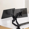 Bakeey Dual Monitor Arm Stand Mount for 17-34 Inch 2-9KG Bearing 5-axis Linkeage 360° Rotation Height Adjustable VESA Mo