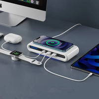 Bakeey N67 15W Wireless Charger 4-in-1 Multi USB Port Charger Station Fast Charging Type-C Dock for iPhone 15 14 13 for