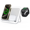 Bakeey V22 Qi2 3-in-1 LED Night Light Mirror 15W Wireless Magnetic Charger Fast Wireless Charging Station with Stand for