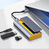 Bakeey X0165 4 In 1 USB3.2 Hub Docking Station USB Adapter with USB3.2*2 Type-C3.2 M.2 NVMe/SATA SSD for PC Laptop Mobil