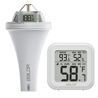 BALDR Digital Swimming Pool Thermometer -9.9-50℃ Range Accurate 360 Degree View Connects to HOMGAR AppIndoor Humidity