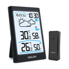 BALDR LCD Digital Smart Wireless Weather Station In/Outdoor Thermometer Hygrometer Remote Sensor Alarm Time Clock Weathe