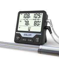 BALDR Split Dual Probe Food Thermometer Large Screen Electronic Food Thermometer Intelligent Split Digital Display Dual