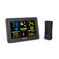 BALDR Wireless Weather Station Digital Display Alarm Clock Calendar Temperature Hygrometer Meter Weather Forecast Radio