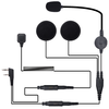 BAOFENG Rugged Radio Helmet Earpiece 2 PIN with Mic Microphone PTT for Baofeng BF-F8HP Pro 888S UV5R 5RM UV-21R UV-32 Ke