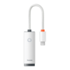 Baseus 100M/1000M USB-C to RJ45 Ethernet Adapter LAN Port For MacBook Pro For Samsung Galaxy S21 5G For XIAOMI 12