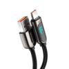 Baseus 66W USB to USB-C Digital Display Cable Fast Charging Data Transmission Cord Line 1/2m long For DOOGEE S88 Pro For