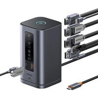 Baseus BS-OH137 11-in-1 Type-C Docking Station with USB-A 2.0 / USB-A 3.2*2 / USB-C 3.2 / USB-C PD / HD*2 / Display Port