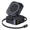 Baseus BS-W540 15W Magnetic Wireless Charger Fast Wireless Charging Dock with 67W Telescopic Cable for Smart Phones for