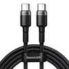 Baseus CafuLe Type-C to Type-C PD 2.0 60W 100W Flash Charging Data Cable For Samsung Galaxy S22 S22 Ultra Galaxy Z Flip