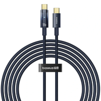 Baseus Explorer Series PD100W Type-C to Type-C Cable Fast Charging Data Transmission Copper Core Line 1M/2M Long for iPh