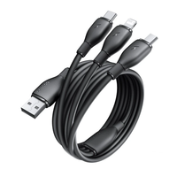 Baseus Fast Speed Series 3.5A USB-A to Micro/iP/USB-C Cable Fast Charging Data Transmission Tinned Copper Core Line 0.8M