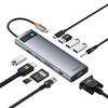 Baseus Metal Gleam Series 11-in-1 Type-C Docking Station USB Adapter with USB2.0 USB3.0*3 PD100W USB-C HDMI VGA RJ45 SD/