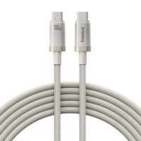 Baseus Titanium Alloy 100W Type-C to Type-C Cable Fast Charging Data Transmission Copper Core Line 1M/2M Long for iPhone