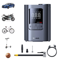 Baseus Wireless Car Air Pump LCD Digital Display Electric Tire Inflator Portable Air Compressor for Car Motorcycles Bicy