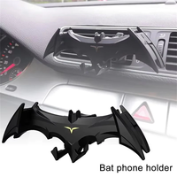 Bat-shaped Gravity Buckle Type Car Phone Holder Air Outlet Navigation Support Frame Suitable For All 4-6.5 Inch Devices