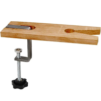 Bench Pin Clamp C Clamp Mount On Bench Table Jewelry Tool Hardwood 9x2 Inches for Sawing Drilling Filing Workbench