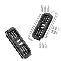 BENGGUO 10 in 1 Portable Bicycle Repair Tools 6mm Wrench 6Pcs CRV Removable Adapter Sleeve for Protable Bike Quick Fix