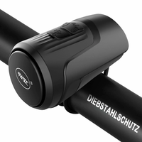 BENGGUO 2 in 1 Bike Handlebar Electric Horn 120dBLoud Anti Theft Alarm USB Charging IPX5 Waterproof 60 Days Standby Bi