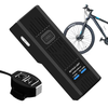 BENGGUO 2 in 1 Wired Control Bike Headlight 2000mAh Power Bank Handlebar Flashlight USB Charging IPX4 Waterproof with Be