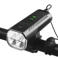 BENGGUO 3 in 1 Bike Headlight 1000Lm Brightness 4400mAh High Capacity Power Bank 8 Light Modes Waterproof Bicycle Front