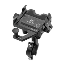 BENGGUO Aluminum Alloy Bike Phone Mount Quick Release Shock-absorbing Anti-slip Universal Motorcycle Handlebar 360° Rota
