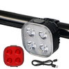 BENGGUO Smart Bike Light Set 300 lm Headlight with 120 lm Tailight Four Gear Light Modes Switch Waterproof USB Rechargea