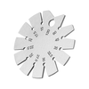 Bevel Angle Gauge Stainless Steel 15-120 Degrees High Precision Compact Protractor with Storage Box for Woodworking Cutt